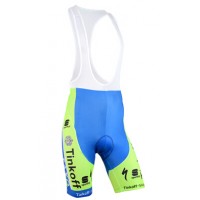 2015 Saxo Bank Tinkoff Kurz Trägerhose Fluorescence