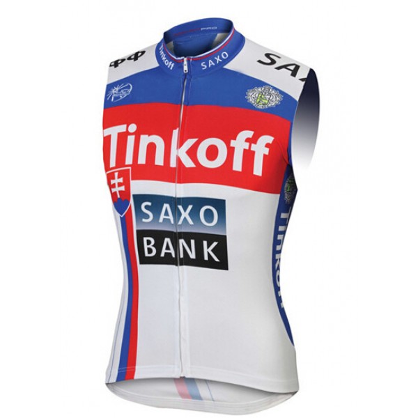 2015 Saxo bank Tionkff blau ärmelloses Trikot