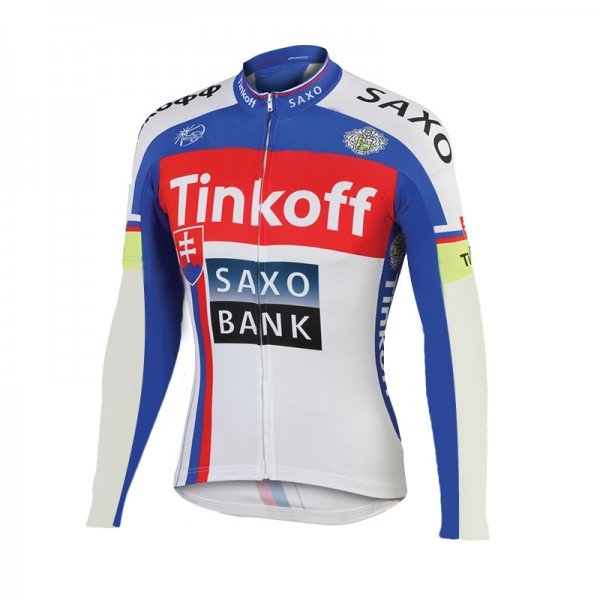 2015 Tinkoff Saxo Bank Fahrradtrikot Langarm 2015 Tinkoff Saxo Bank Fahrradtrikot Langarm