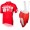 2015 Odlo Scott Swiss Rote Fahrradbekleidung Satz Fahrradtrikot Kurzarm Trikot und Kurz Trägerhose