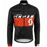 2015 SCOTT RC Schwarz/Rote Fahrradtrikot Langarm