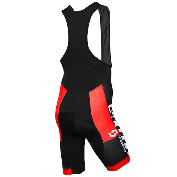 2015 Proteam Scott Weiß-Schwarz-Rot Kurz Trägerhose