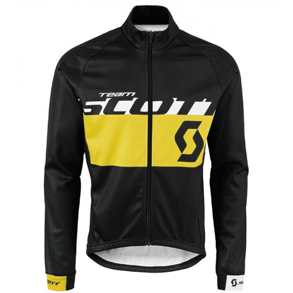 2015 SCOTT RC Fahrradtrikot Langarm Schwarz/Gelb