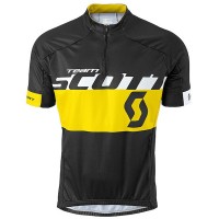 2015 Proteam Scott Schwarz-Gelb Radtrikot Kurzarm