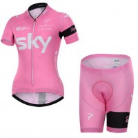 2015 Sky Damen Radbekleidung Radtrikot Kurzarm und Fahrradhosen Kurz