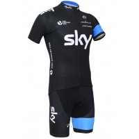 2015 Sky Radbekleidung Radtrikot Kurzarm und Fahrradhosen Kurz