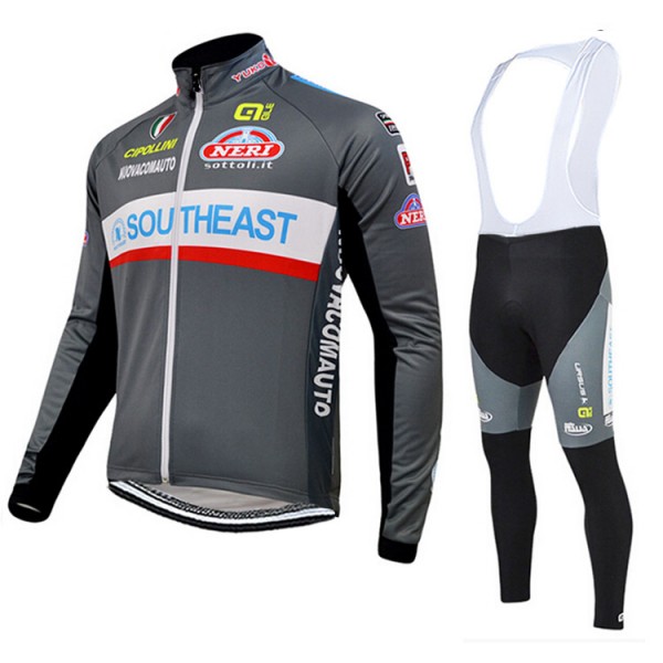 2015 Southeast Fahrradbekleidung Radtrikot Satz Langarm und Lange Trägerhose