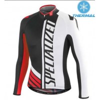 2015 Specialized Schwarz/Weiß/Rote Fahrradtrikot Langarm