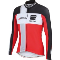 2015 Sportful Gruppetto LS Rood Fahrradtrikot Langarm Rouge