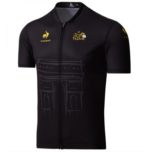 2015 Tour De France Radtrikot Kurzarm schwarz