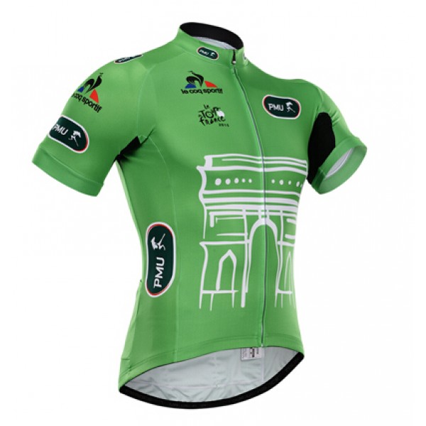 2015 Tour De France Radtrikot Kurzarm Grün