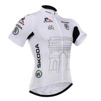 2015 Tour De France Radtrikot Kurzarm Weiß