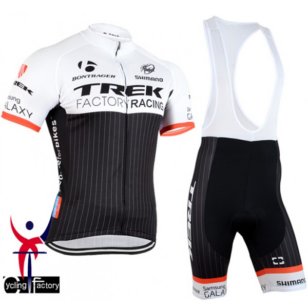 2015 Trek Factory Racing Fahrradbekleidung Satz Fahrradtrikot Kurzarm Trikot und Kurz Trägerhose