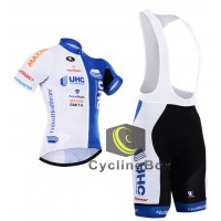 2015 UHC Fahrradbekleidung Satz Fahrradtrikot Kurzarm Trikot und Kurz Trägerhose