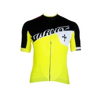 WILIER 2015 Gelb Weiß Schwarz Radtrikot Kurzarm