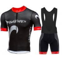 WILIER 2015 schwarz Fahrradbekleidung Satz Fahrradtrikot Kurzarm Trikot und Kurz Trägerhose schwarz
