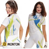 2010 Damen scott Radbekleidung Radtrikot Kurzarm und Fahrradhosen Kurz