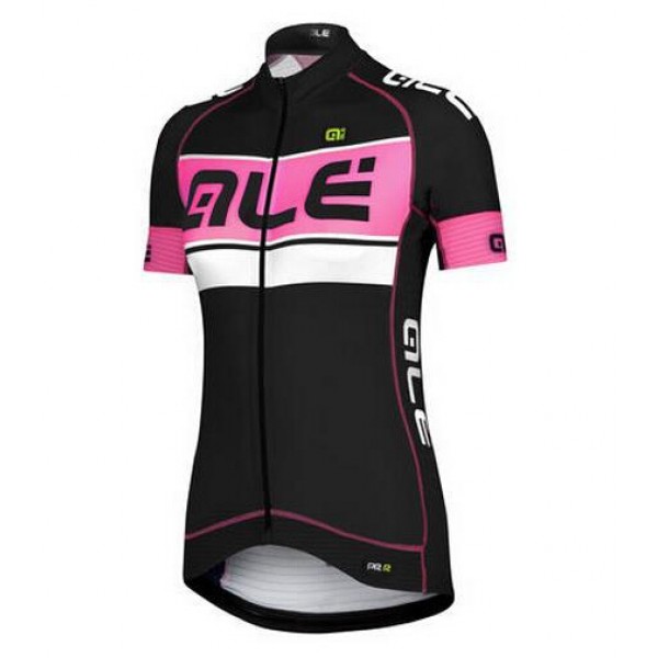 2015 ALE Damen schwarz Radtrikot Kurzarm