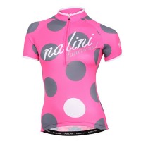 2015 Nalini Siele Rose-Grau Damen Radtrikot Kurzarm