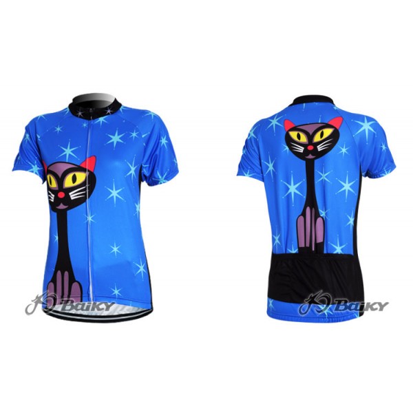Blue Cat Radtrikot Kurzarm Blau Damen Blue Cat Radtrikot Kurzarm Blau Damen