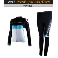 2012 Damen TREK Cycling Fahrradbekleidung Radtrikot Satz Langarm und Lange Fahrradhose