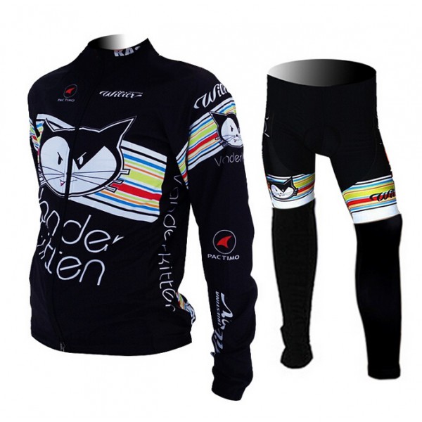 2015 Wilier Damen Fahrradbekleidung Radtrikot Satz Langarm und Lange Fahrradhose