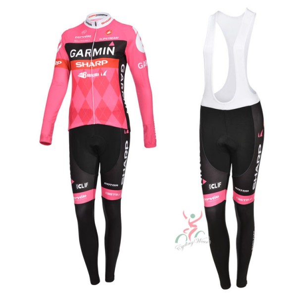2012 Damen Garmin Cycling Jersey Long Sleeve and Cycling Bib Pants 2012 Damen Garmin Cycling Jersey Long Sleeve and Cycling Bib Pants