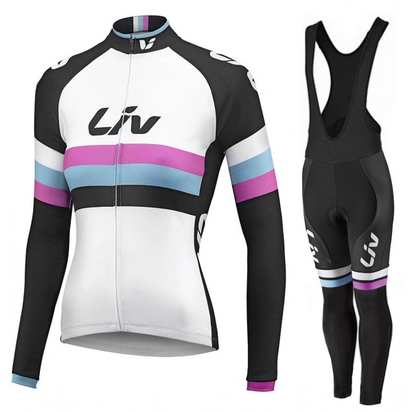 2015 Damen LIV Fahrradbekleidung Radtrikot Satz Langarm und Lange Fahrradhose