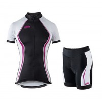 2015 KTM Damen pourpre Radbekleidung Radtrikot Kurzarm und Fahrradhosen Kurz