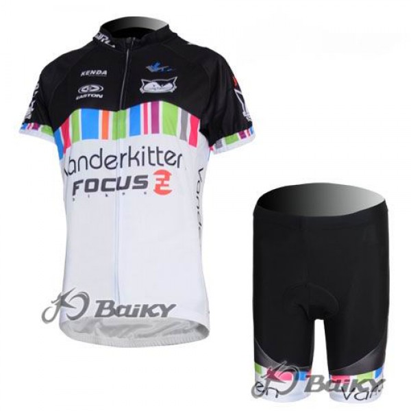 Vanderkitten-Focus Pro Team Radtrikot Kurzarm Kurz Radhose Kits Schwarz Weiß Damen Vanderkitten-Focus Pro Team Radtrikot Kurzarm Kurz Radhose Kits Schwarz Weiß Damen