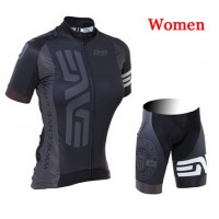 2015 ENVE Damen Radbekleidung Radtrikot Kurzarm und Fahrradhosen Kurz