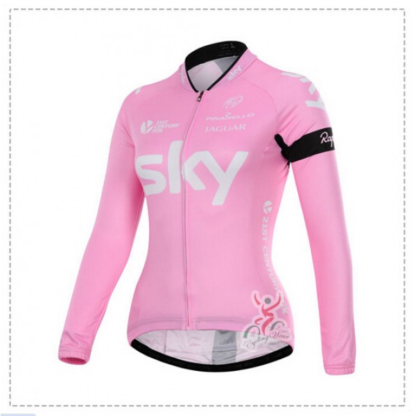 2015 Sky Damen Fahrradtrikot Langarm 2015 Sky Damen Fahrradtrikot Langarm