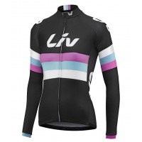 Damen LIV RACE DAY SS 2015 Long Black Fahrradtrikot Langarm