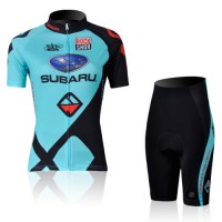 2010 Damen subaru Radbekleidung Radtrikot Kurzarm und Fahrradhosen Kurz