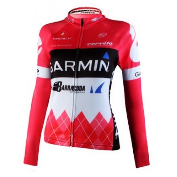 2012 Damen Garmin Fahrradtrikot Langarm