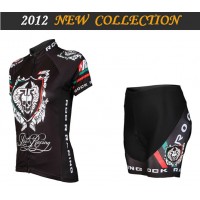 2012 Damen rock racing Radbekleidung Radtrikot Kurzarm und Fahrradhosen Kurz