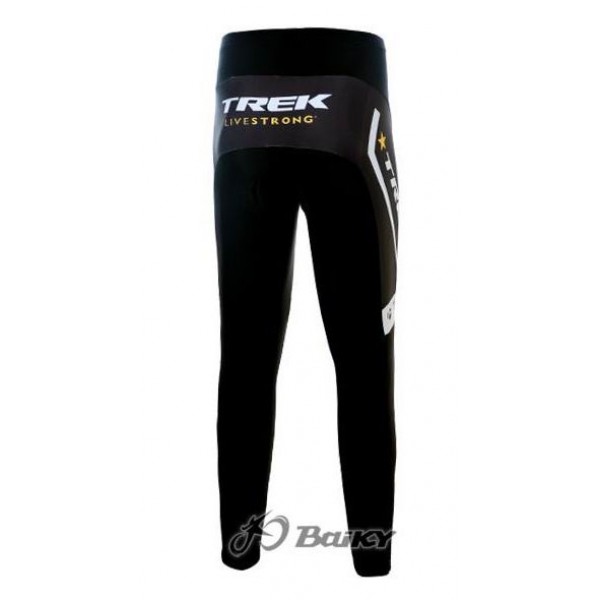 RadioShack Trek Nissan Livestrong Lang Radhose Weiß Schwarz Gelb