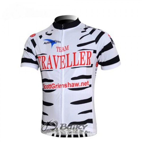 Team Traveller Kinetic Koffee Radtrikot Kurzarm Weiß Schwarz Team Traveller Kinetic Koffee Radtrikot Kurzarm Weiß Schwarz