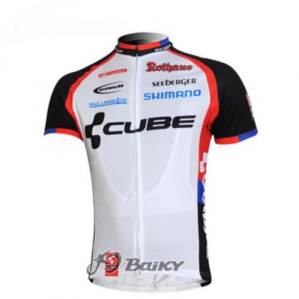 Cube Fintro Pro Team Radtrikot Kurzarm Weiß Schwarz Cube Fintro Pro Team Radtrikot Kurzarm Weiß Schwarz