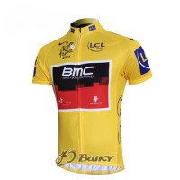 BMC 2011 Tour De France Radtrikot Kurzarm Gelb
