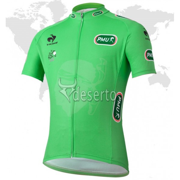 Tour de France Grünes Trikot Radtrikot Kurzarm Tour de France Grünes Trikot Radtrikot Kurzarm