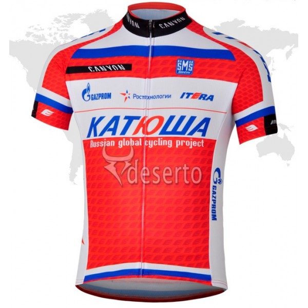 Katusha Team Radtrikot Kurzarm