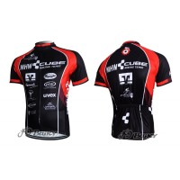 2012 MHW Cube Racing Team Radtrikot KurzarmRot Schwarz