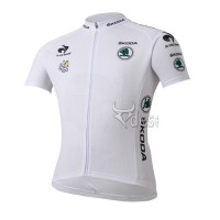 Tour de France le coq sportif Weißen Trikots Radtrikot Kurzarm