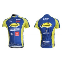 2012 Topsport Radtrikot Kurzarm Blau Gelb