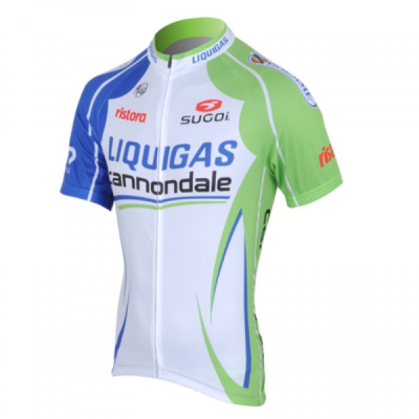 2013 Liquigas Cannondale Pro Team Radtrikot Kurzarm Grün Weiß 2013 Liquigas Cannondale Pro Team Radtrikot Kurzarm Grün Weiß