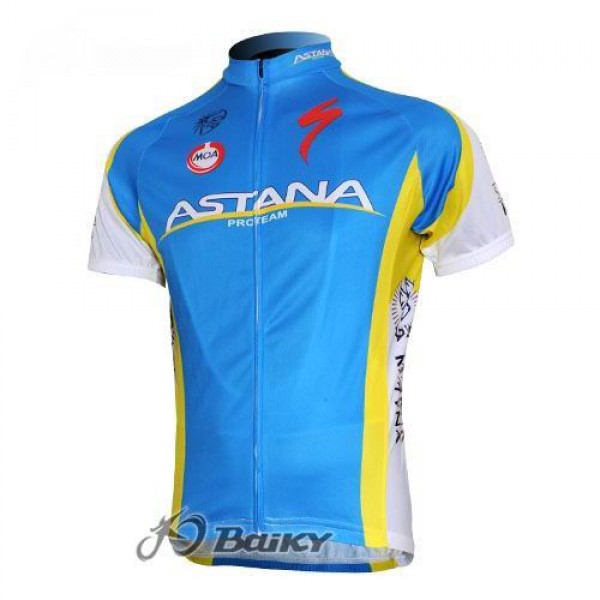 Astana Pro Team Radtrikot Kurzarm Blau Astana Pro Team Radtrikot Kurzarm Blau