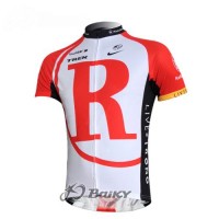 RadioShack Trek Pro Team Radtrikot Kurzarm Rot Weiß