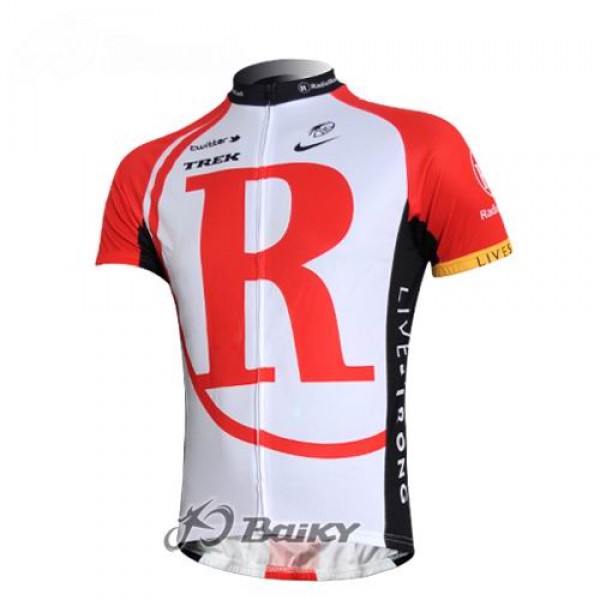 RadioShack Trek Pro Team Radtrikot Kurzarm Rot Weiß RadioShack Trek Pro Team Radtrikot Kurzarm Rot Weiß