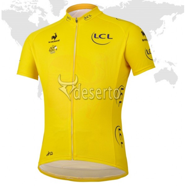 Tour de France le coq sportif Gelbes Trikot Radtrikot Kurzarm Tour de France le coq sportif Gelbes Trikot Radtrikot Kurzarm